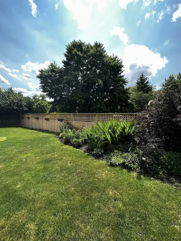 Lattice top fence installation, Columbus OH by Iron Edge Outdoor