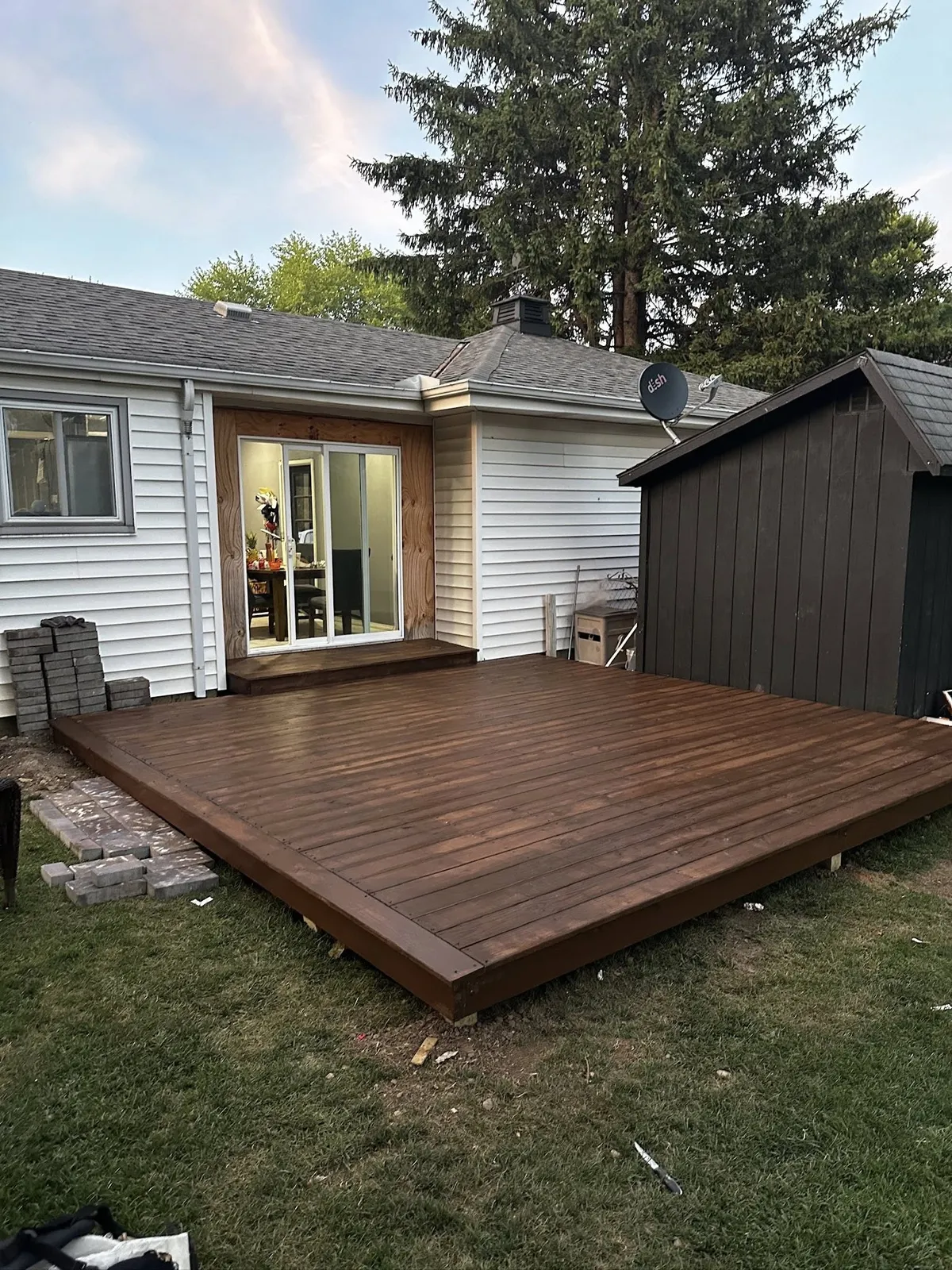 Stained wood deck, Columbus OH by Iron Edge Outdoor