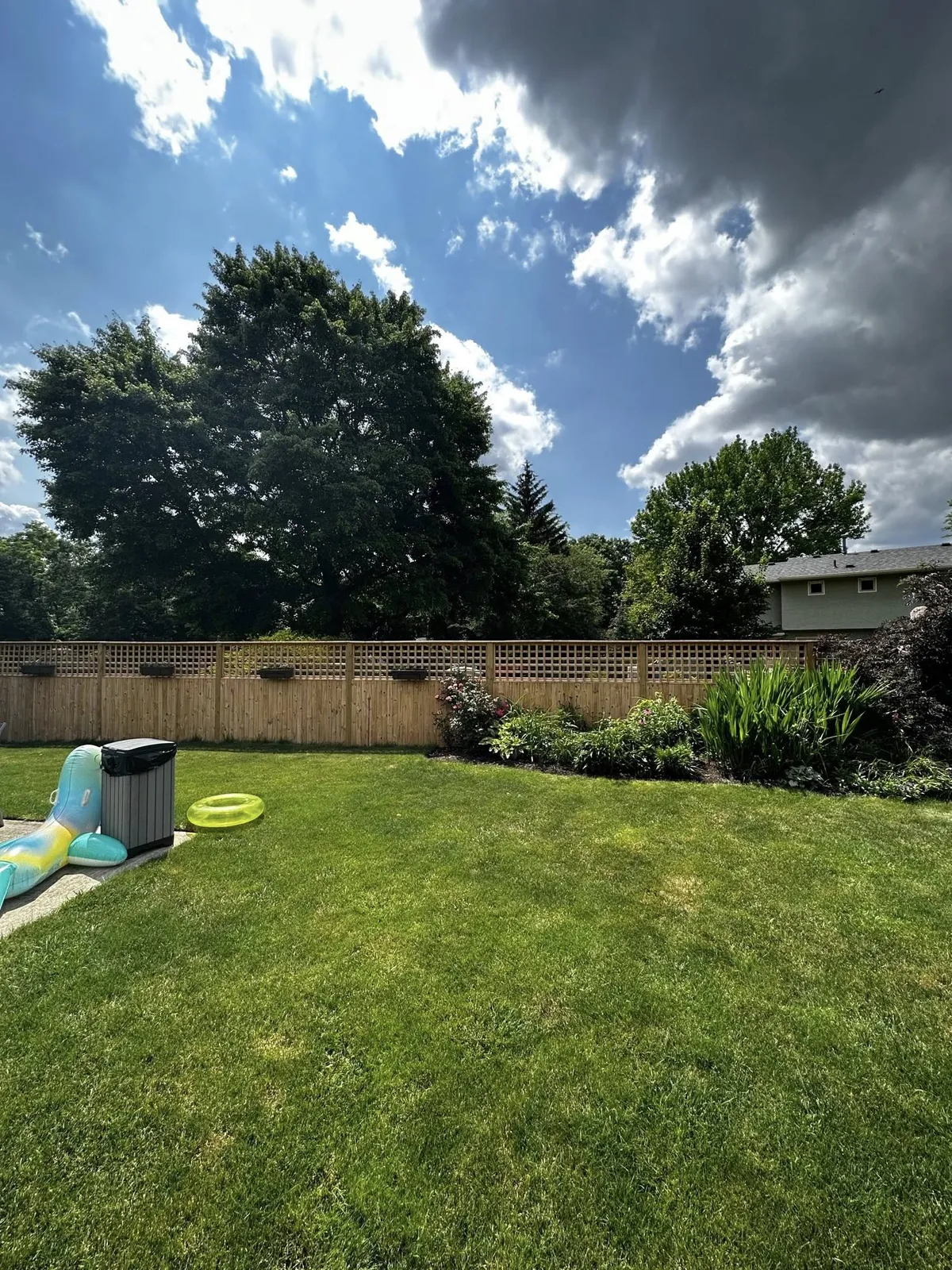 Wood lattice top privacy fence, Columbus OH by Iron Edge Outdoor