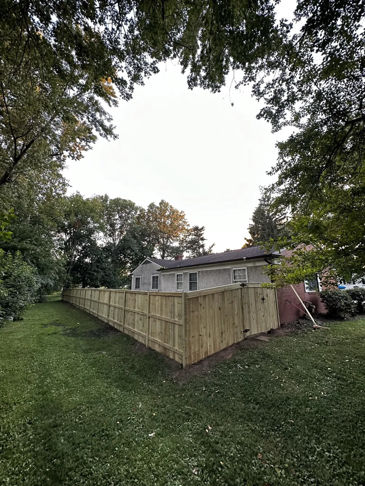 Wood privacy fence backyard, Columbus OH by Iron Edge Outdoor