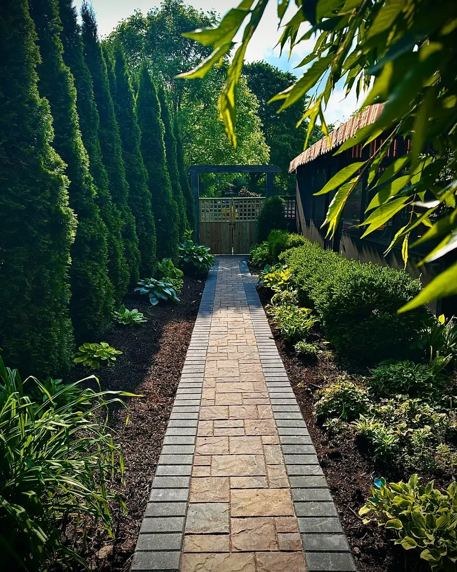 Paver walkway and hardscape by Iron Edge in Columbus OH